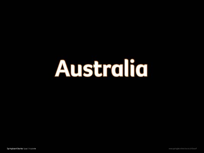 Australia multimedia whiteboard primary resource – Australia topic