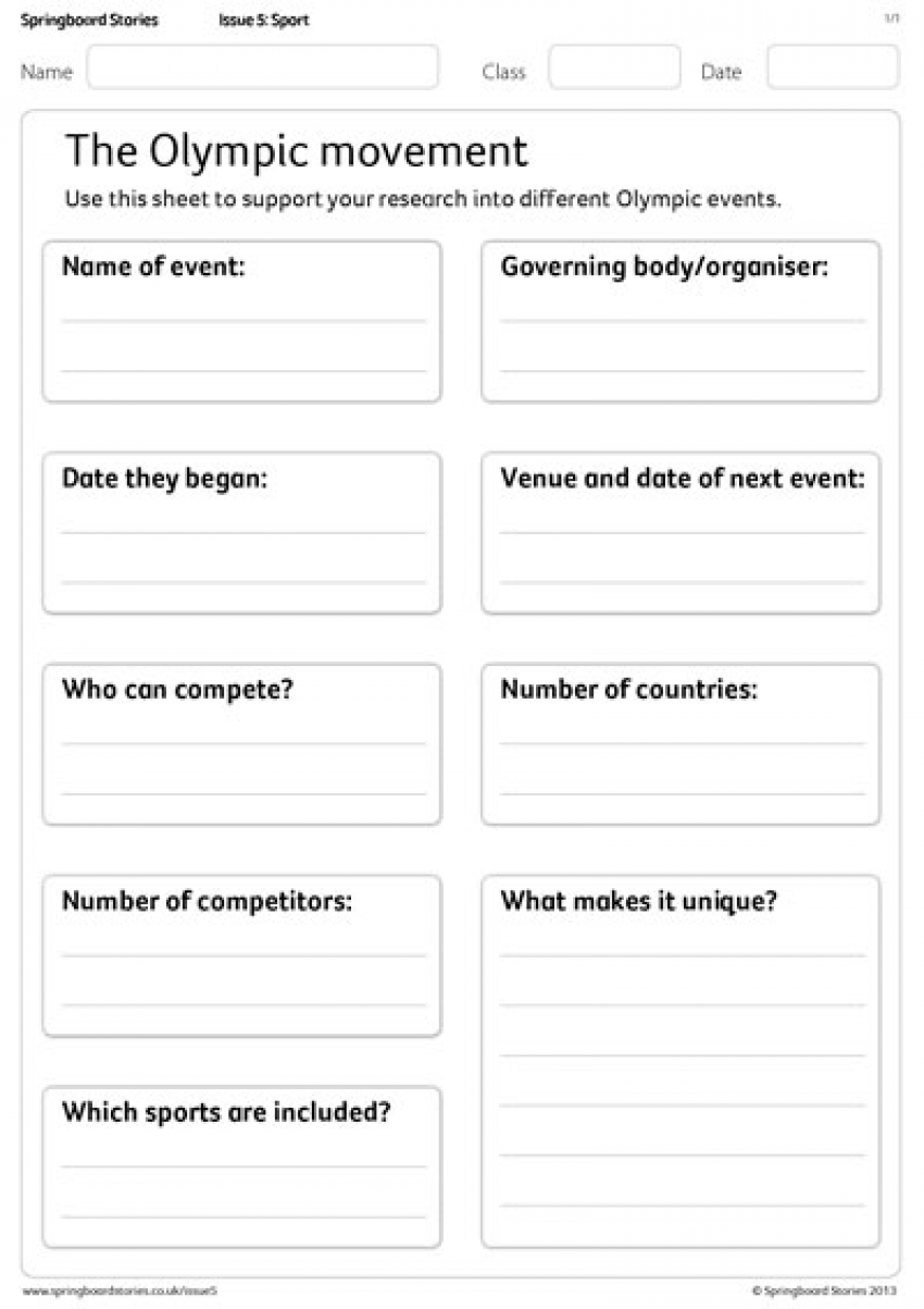 The Olympic movement primary resource