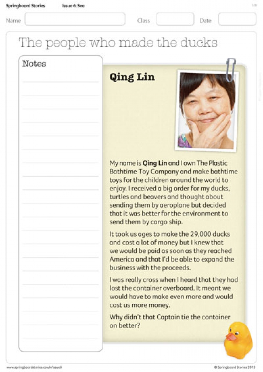 Duckumentary roles experiential primary resource