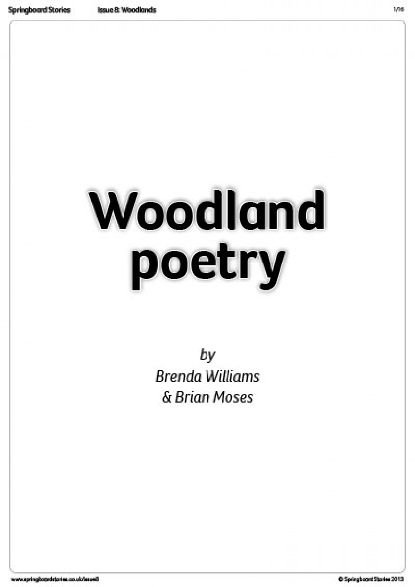 Woodland poetry by Brenda Williams and Brian Moses