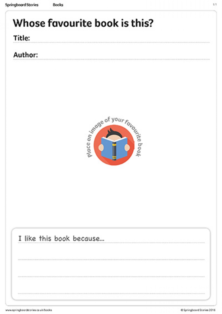 Teacher's favourite book primary resource