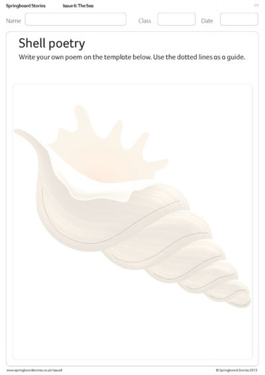Shell shape templates