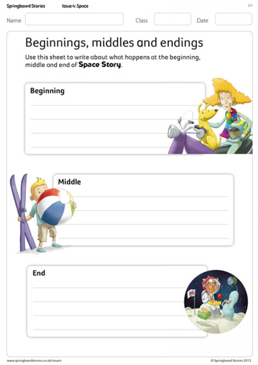 Beginnings, middles and endings