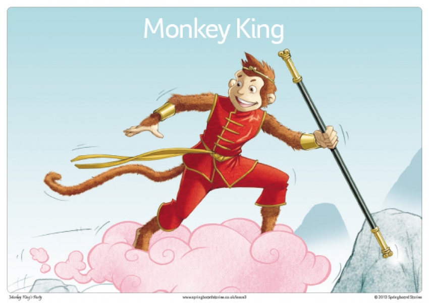 Monkey King&#039;s Party storytelling prompt cards – keywords