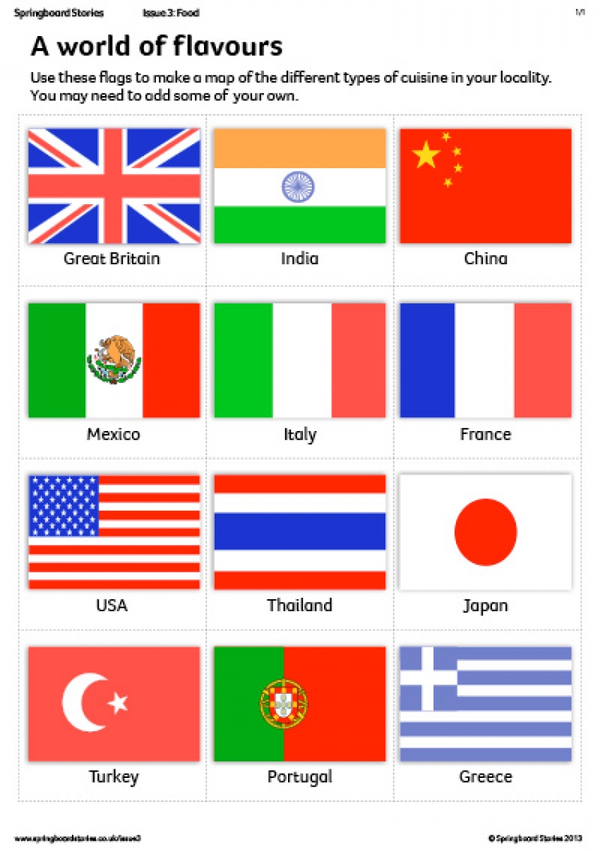 A world of flavours primary resource