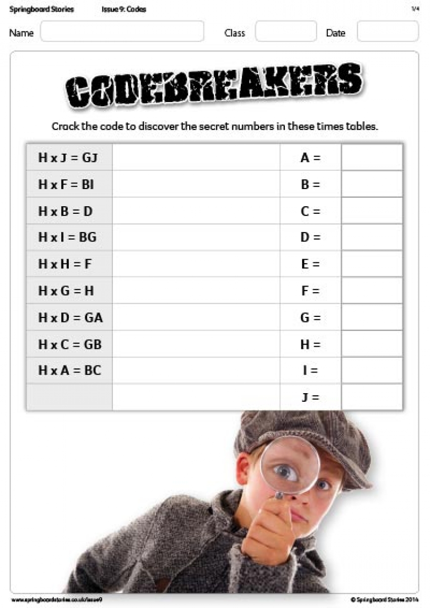 Codebreakers primary maths resource