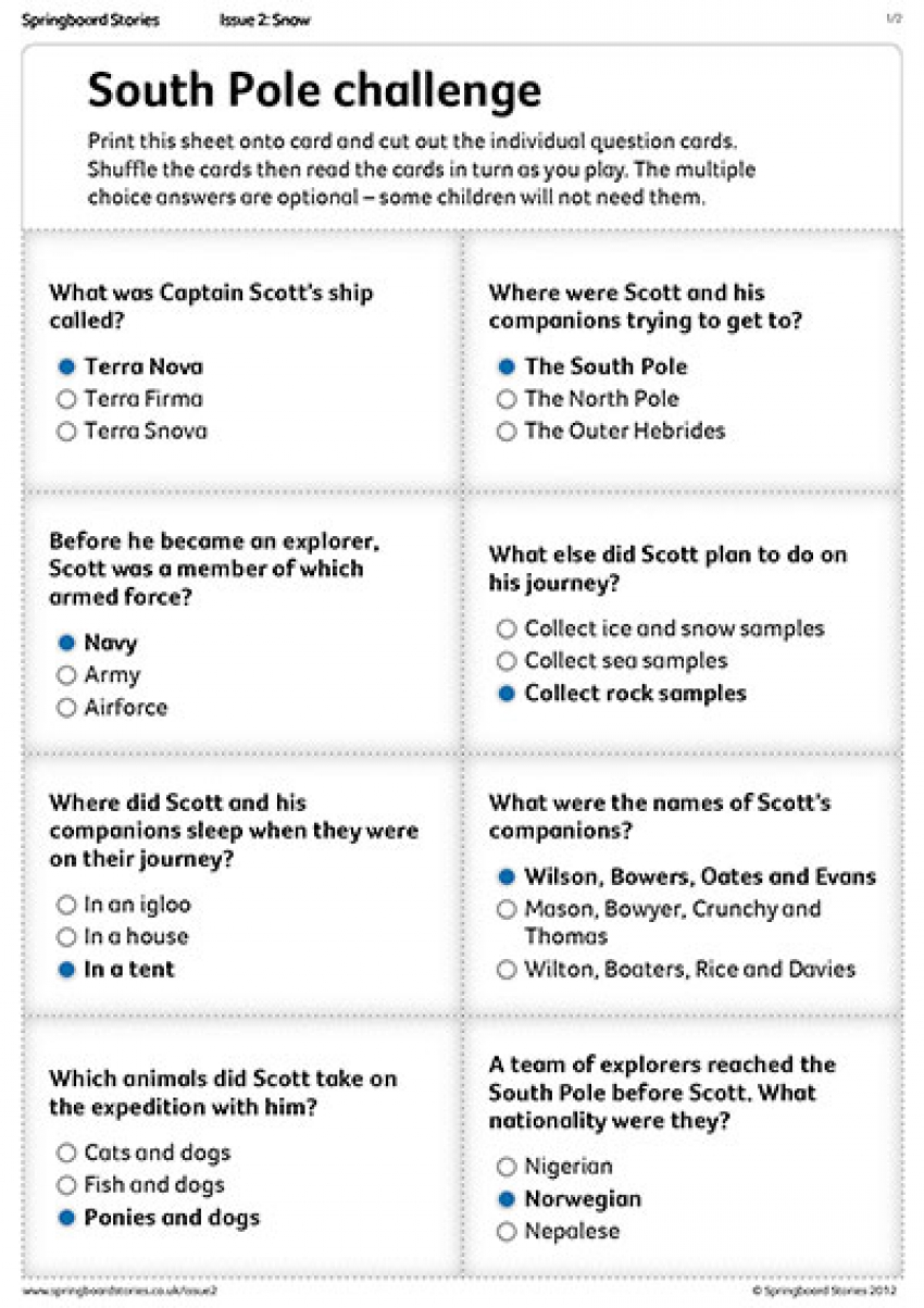 South pole Scott cards
