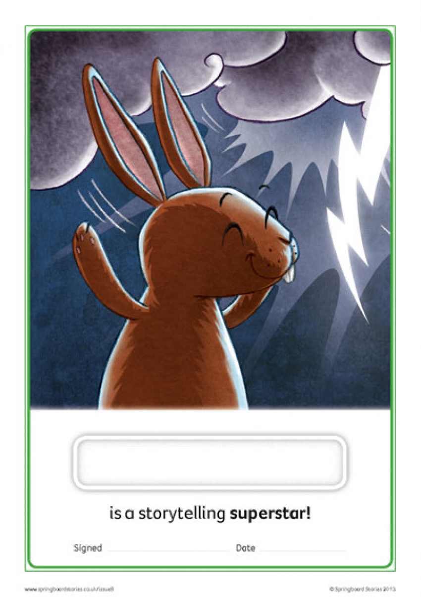 Key Stage 1 reward certificate &ndash; Woodlands